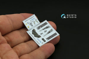Quinta Studio QD72067 F-117A 3D-Printed &amp;amp; coloured Interior on decal paper (Hasegawa) 1/72 – zdjęcie 3