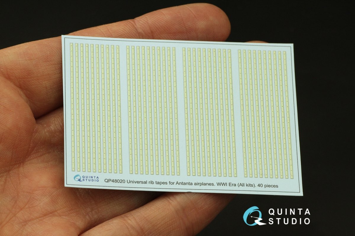 Quinta Studio QP48020 Universal rib tapes for Antanta. WWI, Post-WWI Era (All kits) 1/48 – zdjęcie 2