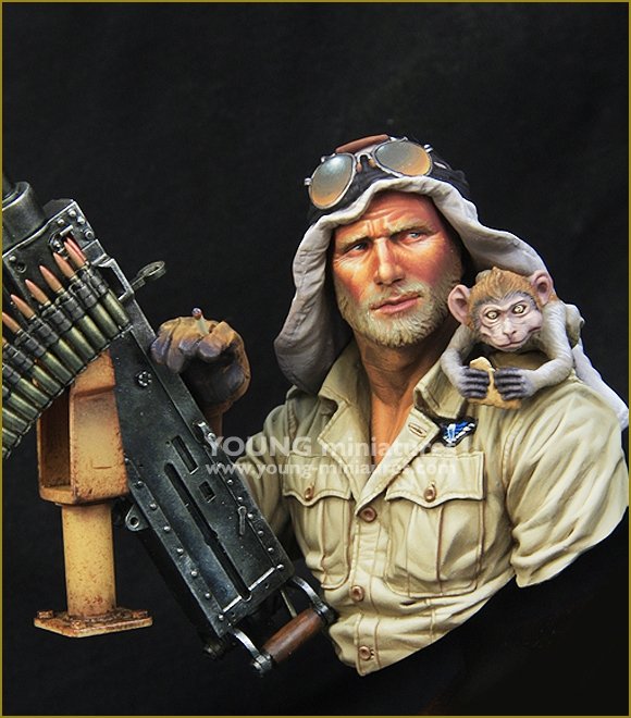 Young Miniatures YM1867 BRITISH SAS JEEP GUNNER North Africa 1941 1/10 – zdjęcie 2