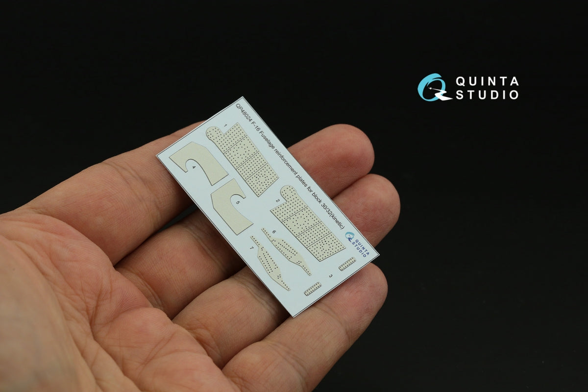 Quinta Studio QP48024 F-16 block 30/32 reinforcement plates (Kinetic 2008 tool) 1/48 – image 3