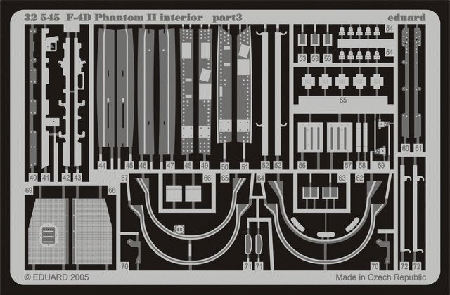 Eduard 32545 F-4D interior 1/32 Tamiya – immagine 3