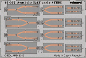 Eduard 49097 Seatbelts RAF early STEEL 1/48