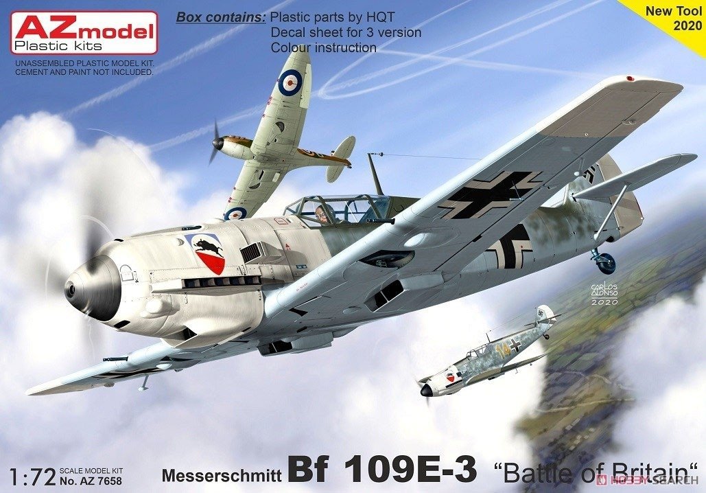 AZ Model AZ7658 Messerschmitt Bf 109 E-3 Battle of Britain 1/72