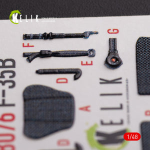 KELIK K48076 F-35B interior 3D decals for Tamiya kit 1/48 – zdjęcie 6