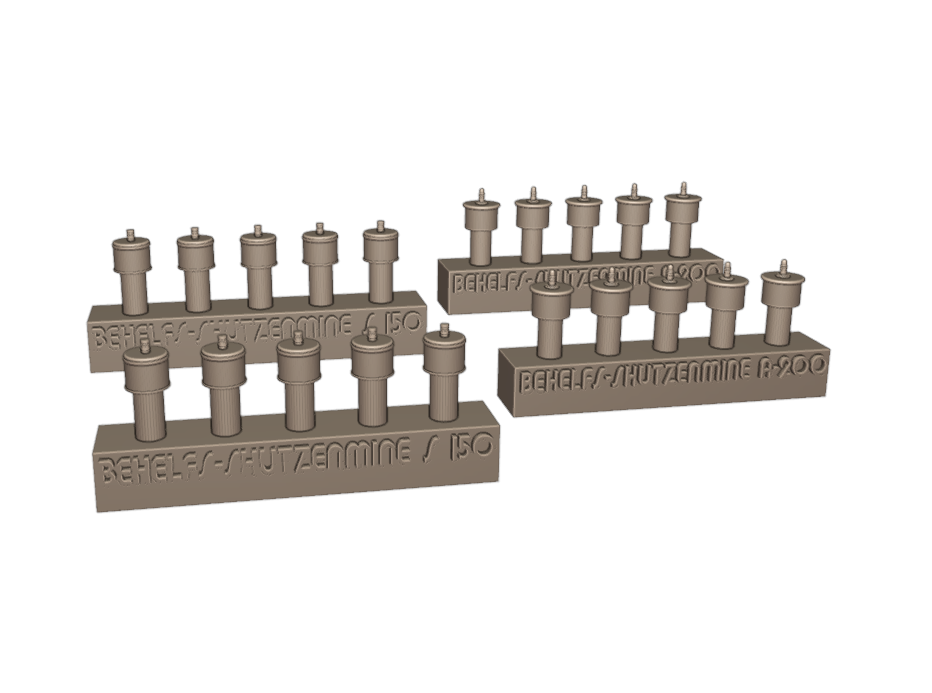 Yamamoto Model Parts YMP3510 German anti-personel mines Set #2 1/35 – zdjęcie 2
