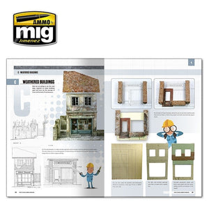 AMMO of Mig Jimenez 6215 MODELLING SCHOOL: URBAN DIORAMAS (English) – zdjęcie 3