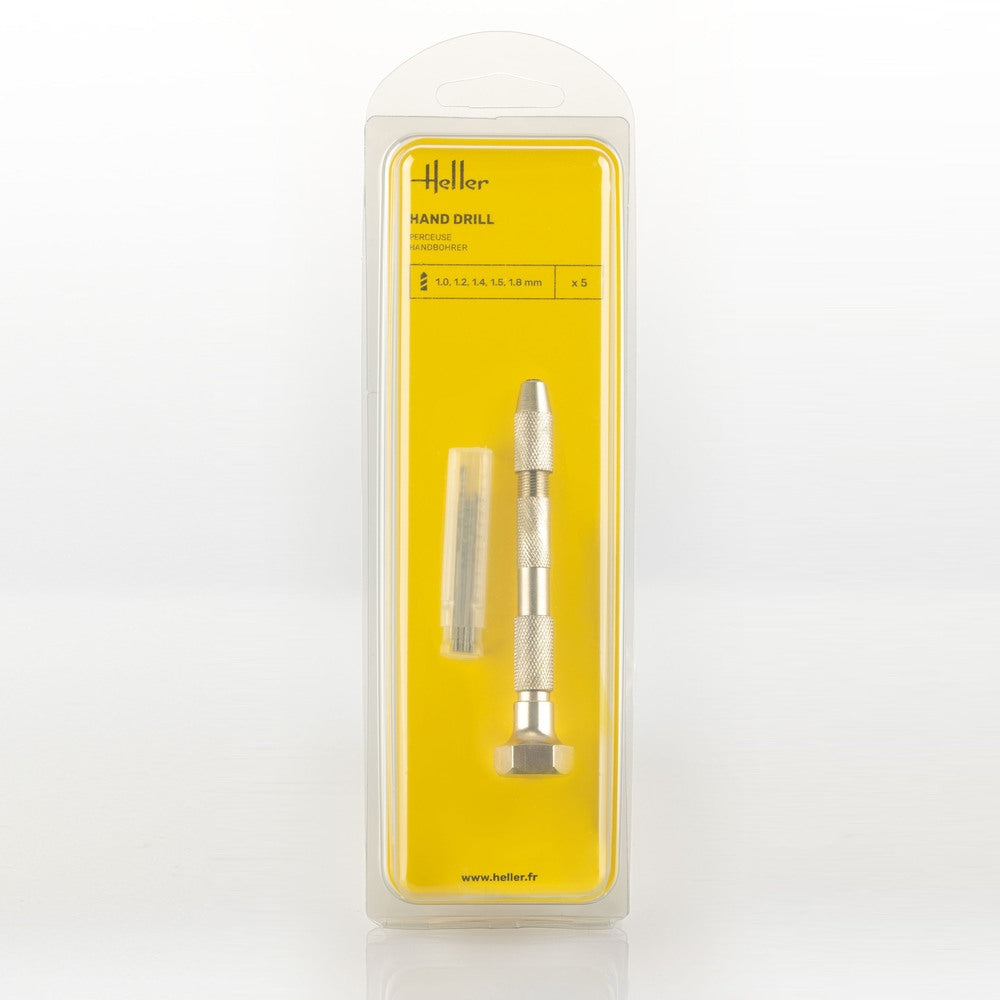 Heller 99019 Hand drill with five drills (1, 1.2, 1.4, 1.5, 1.8 mm) – immagine 2