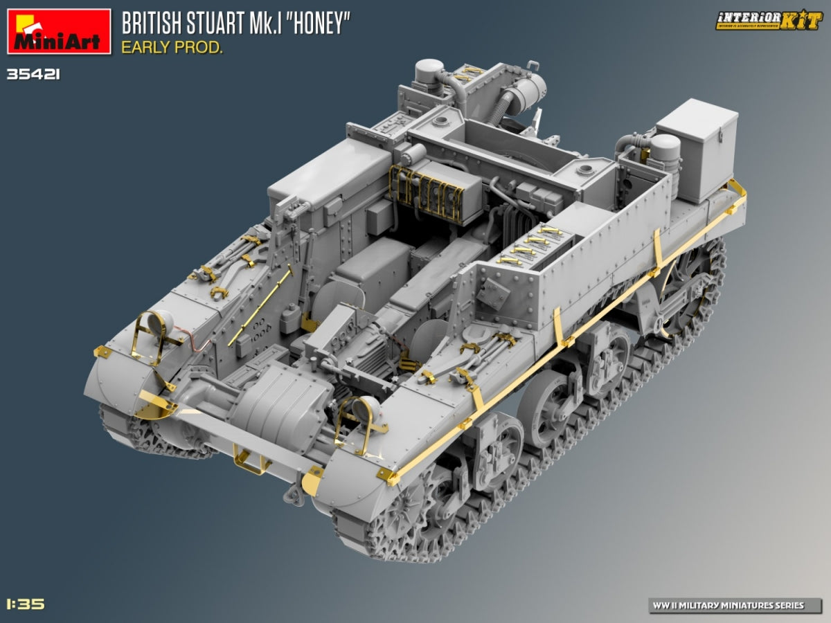MiniArt 35421 BRITISH STUART MK.I HONEY EARLY PROD. INTERIOR KIT 1/35 – zdjęcie 12