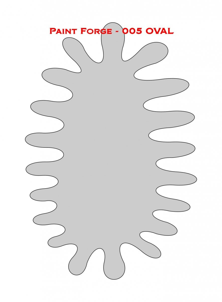 Paint Forge PFST005M STENCIL - OVAL