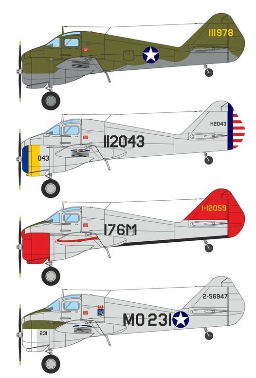 Dora Wings 48043 Curtiss-Wright AT-9 Jeep 1/48 – zdjęcie 2