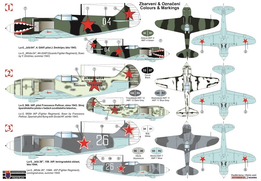 Kovozavody Prostejov KPM0173 La-5 “VVS” 1/72 – immagine 2