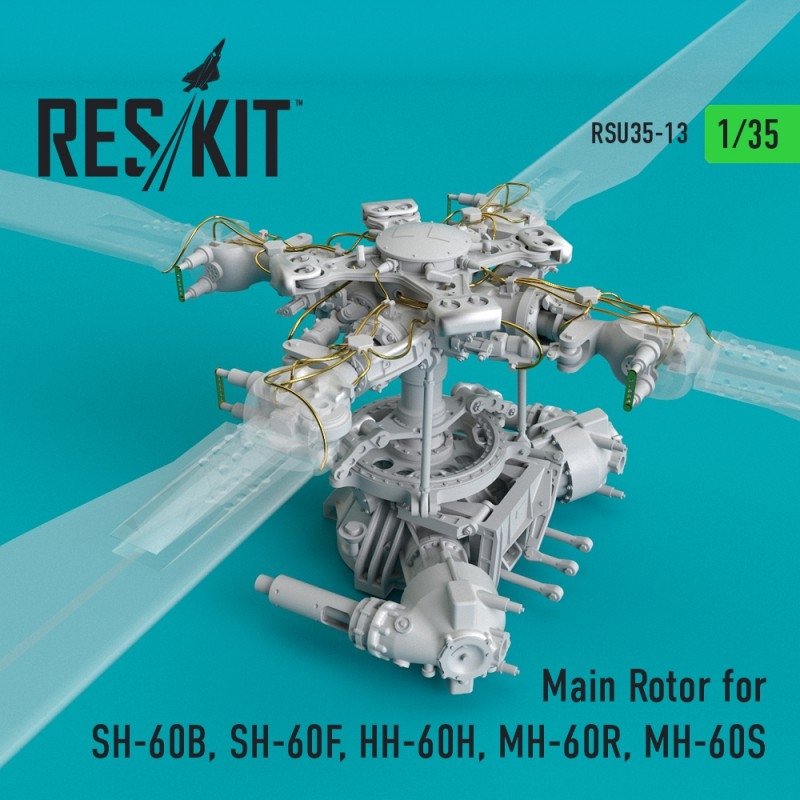 RESKIT RSU35-0013 Main Rotor for SH-60B, SH-60F, HH-60H, MH-60R, MH-60S 1/35 – image 2