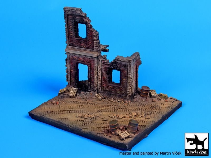 Black Dog D72009 House ruin Europe base 1/72 – zdjęcie 4