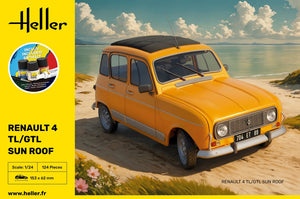 Heller 58704 Renault 4 TL/GTL Sun Roof - Starter Kit 1/24 – zdjęcie 2