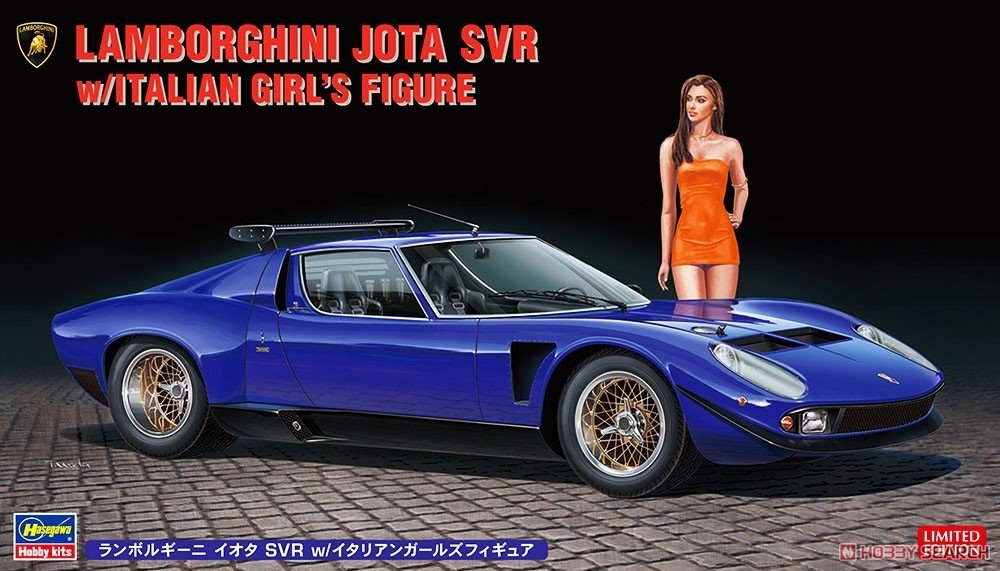 Hasegawa 20472 Lamborghini Jota SVR w/Italian Girl&amp;#39;s Figure 1/24