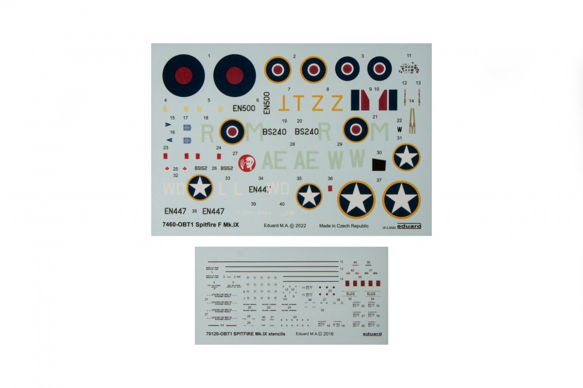 Eduard 7460 Spitfire F Mk. IX 1/72 – zdjęcie 4