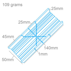Modelcraft PSA35-260 Miter Box (Aluminum) For use with Razor Saws (140mm) – image 2