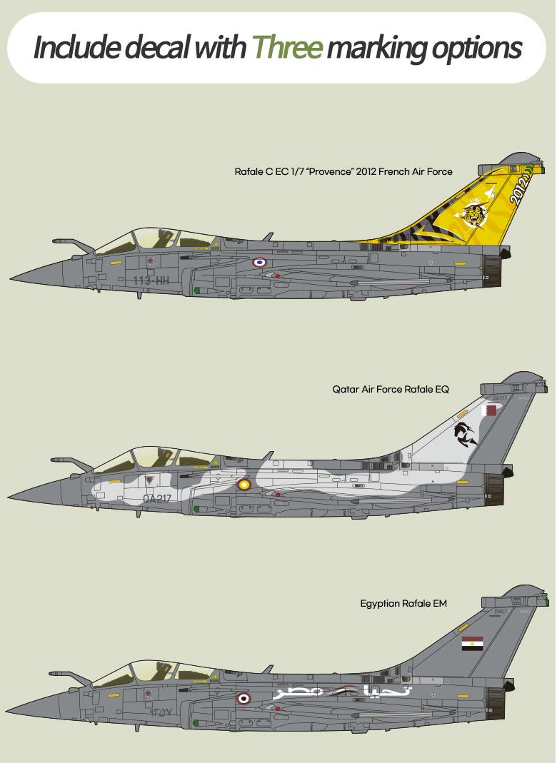 Academy 12346 Rafale C &amp;quot;EC 1/7 Provence 2012&amp;quot; 1/48 – zdjęcie 3