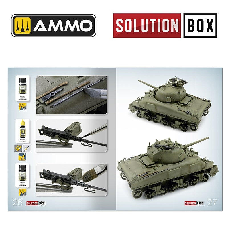 Ammo of Mig 6528 SOLUTION BOOK 22 - How to Paint WWII USA ETO Vehicles (Multilingual Book) – image 6