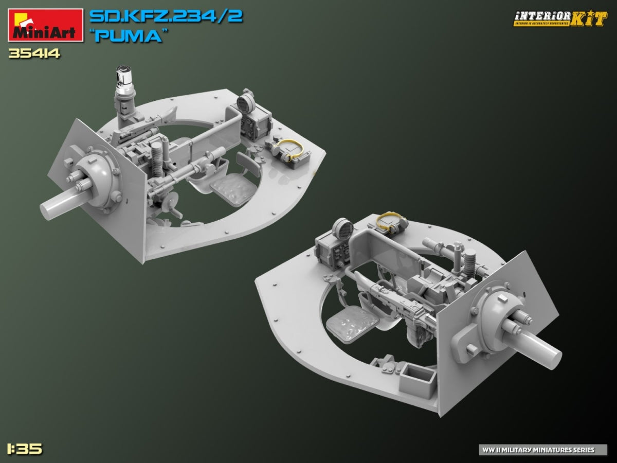 MiniArt 35414 Sd.Kfz. 234/2 PUMA. INTERIOR KIT 1/35 – zdjęcie 25