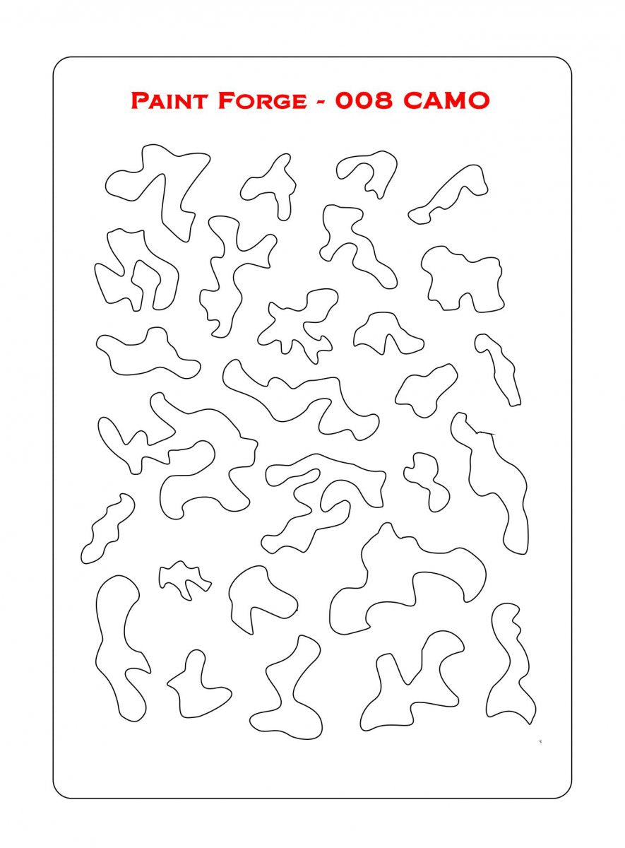 Paint Forge PFST008L STENCIL - CAMO – image 2