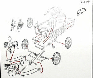 Hat 8260 WWI German Horse Drawn Wagon 1/72
