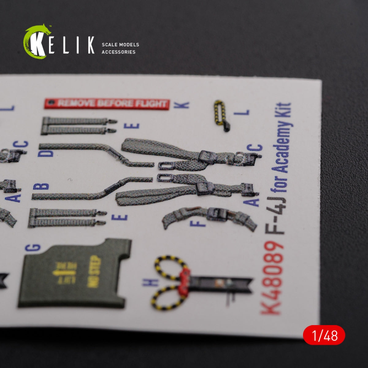 KELIK K48089 F-4J &amp;quot;Phantom II&amp;quot; interior 3D decals for Academy kit 1/48 – zdjęcie 10