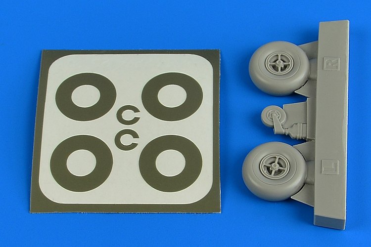 Aires 2224 Bucker Bu 131 wheels &amp;amp; paint masks 1/32