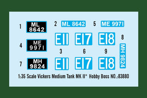 Hobby Boss 83880 Vickers Medium Tank MK II 1/35 – zdjęcie 3