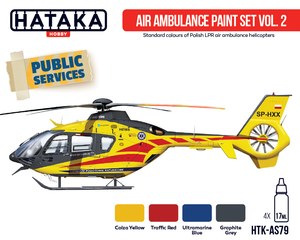 Hataka HTK-AS79 Air Ambulance (HEMS) paint set vol. 2 4x17ml – image 2