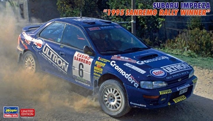 Hasegawa 20574 Subaru Impreza "1995 Sanremo Rally Winner" 1/24