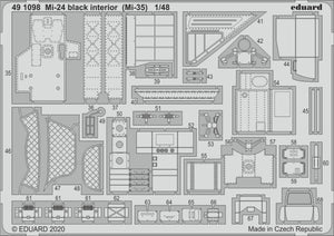 Eduard 491098 Mi-24 interior black (Mi-35) 1/48 ZVEZDA – image 2