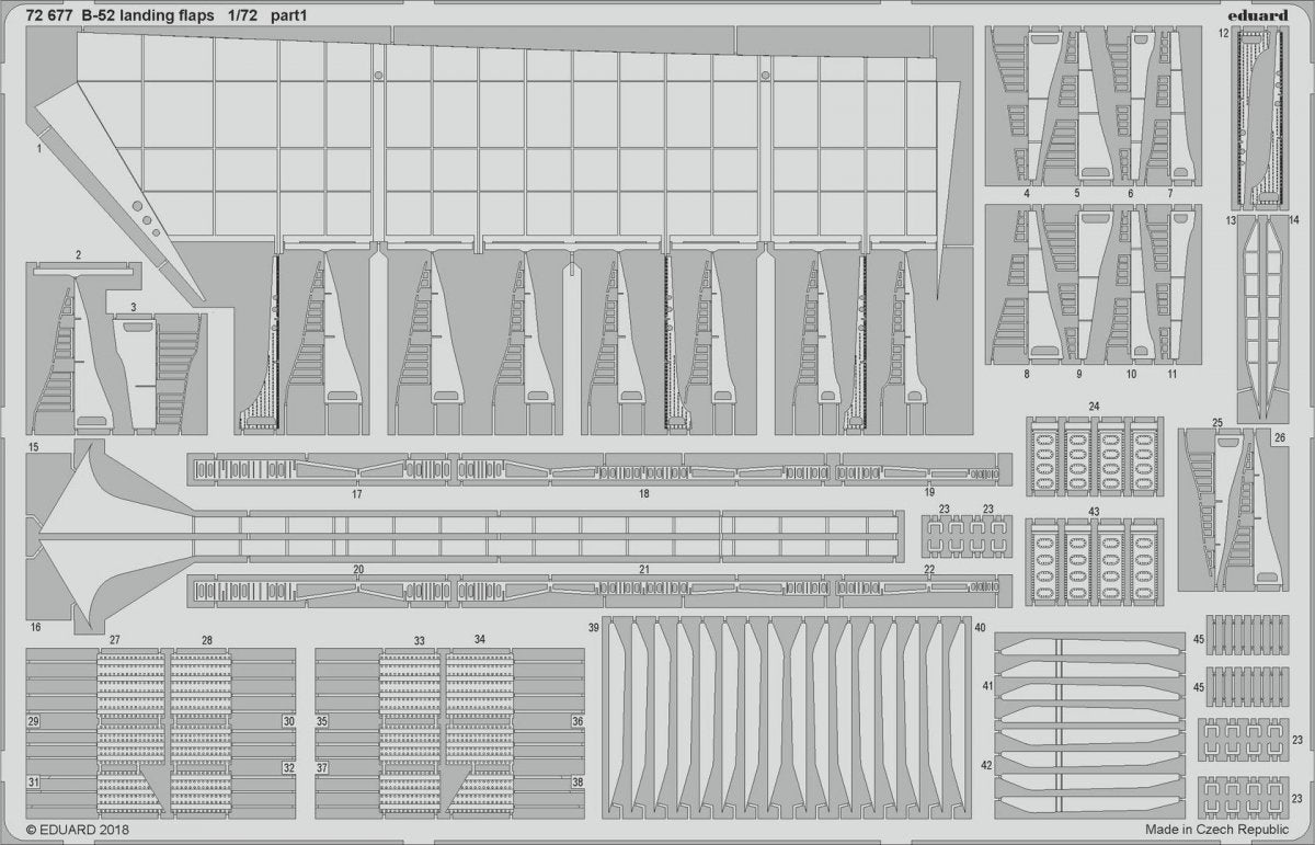Eduard 72677 B-52 landing flaps 1/72 MODELCOLLECT – zdjęcie 2