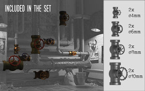 RT-Diorama 35664 Pipe Valves Set 1/35 – zdjęcie 2
