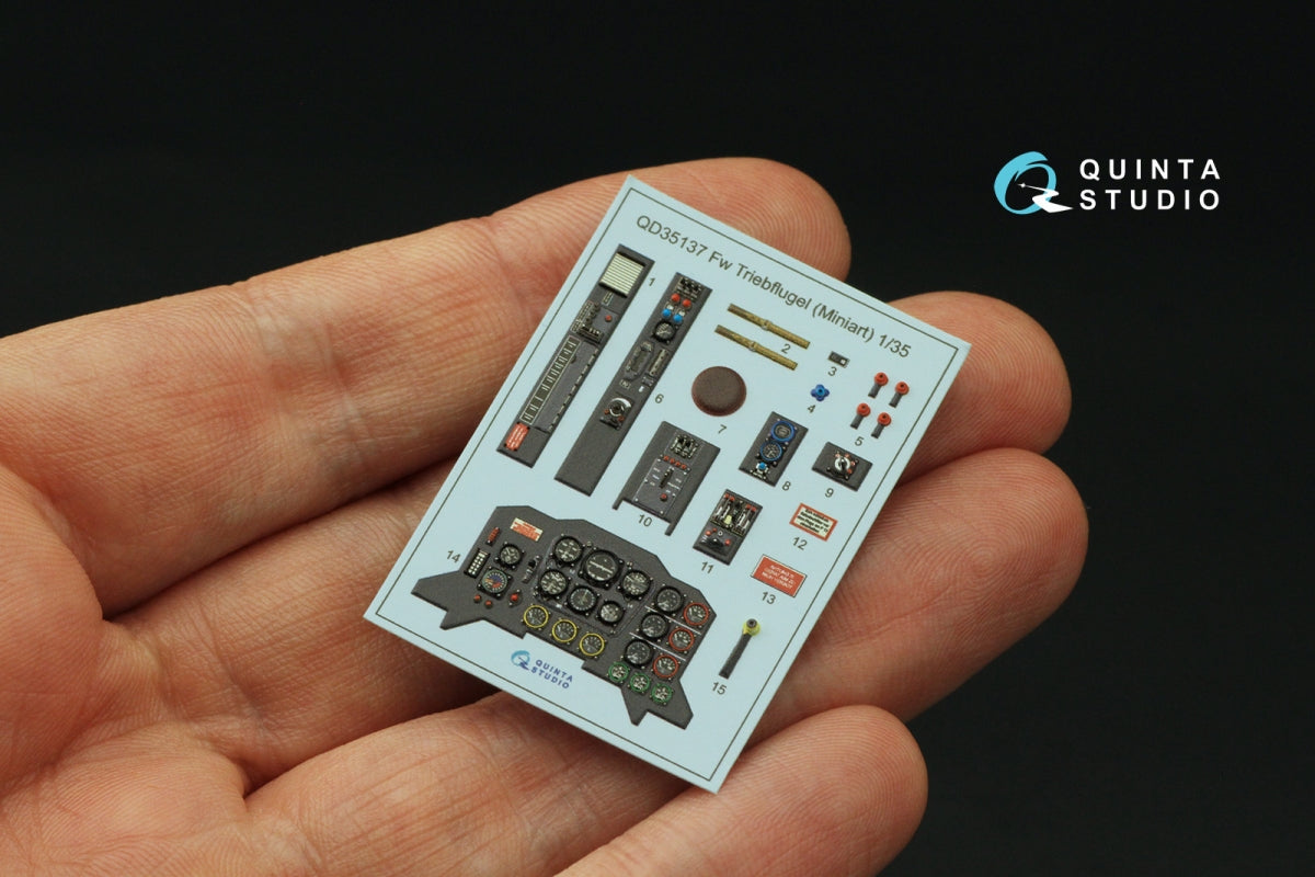 Quinta Studio QD35137 FW Triebflugel 3D-Printed coloured Interior on decal paper (Miniart) 1/35 – zdjęcie 3