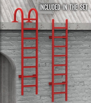 RT-Diorama 35655 3D Resin Print: Industrial Ladders 1/35 – zdjęcie 2