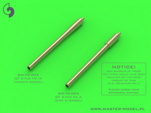 Master GM-72-003 British QF 2-pdr (40mm) - version Mk.IX (smooth barrel) + Besa MG tips - for Crusader Mk.I/II, early Valentine, Matilda II, and other AFV 1/72 – image 2