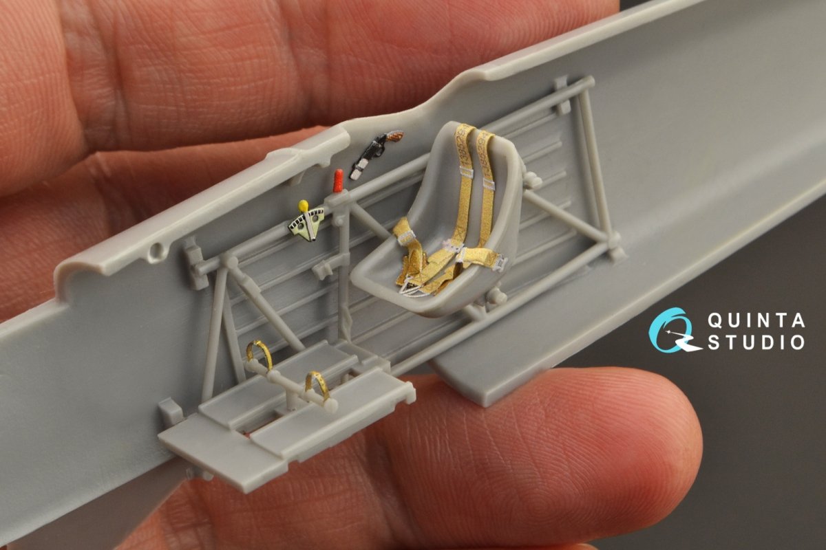 Quinta Studio QD48274 He 51B 3D-Printed &amp;amp; coloured Interior on decal paper (Roden) 1/48 – zdjęcie 6