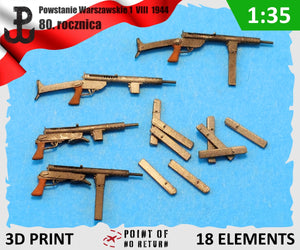 Point of no Return 3524053 Pistolet maszynowy Błyskawica / Machine Gun 1/35 – zdjęcie 3