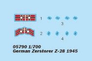 Trumpeter 05790 German Zerstorer Z-28 (1945) 1/700 – zdjęcie 5