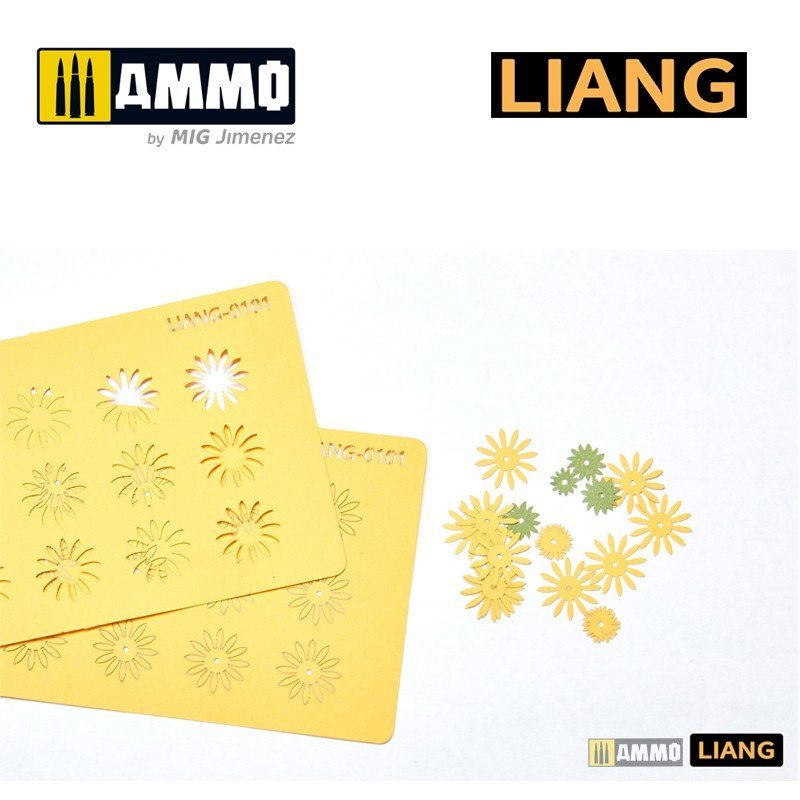 Liang 0101 Paper Sunflowers for Dioramas (laser+ 3D print parts) – zdjęcie 7