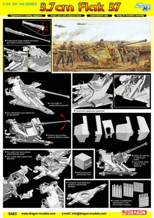 Dragon 6483 3.7cm Flak 37 1/35 – zdjęcie 2