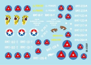 Star Decals 35-C1337 Tanks &amp;amp; AFVs in Cuba # 1. M4A3E8 Sherman, A34 Comet, Staghound, Greyhound, M3A1 Scout Car, M3A1 Stuart.1/35 – zdjęcie 2