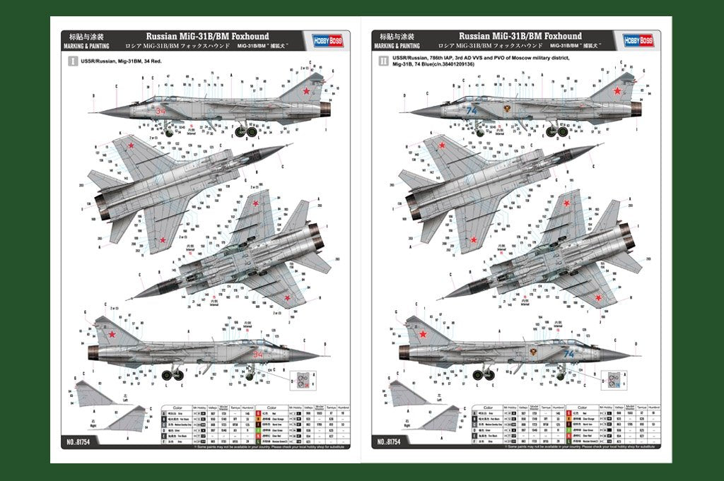 Hobby Boss 81754 Russian MiG-31B/BM Foxhound 1/48 – image 3