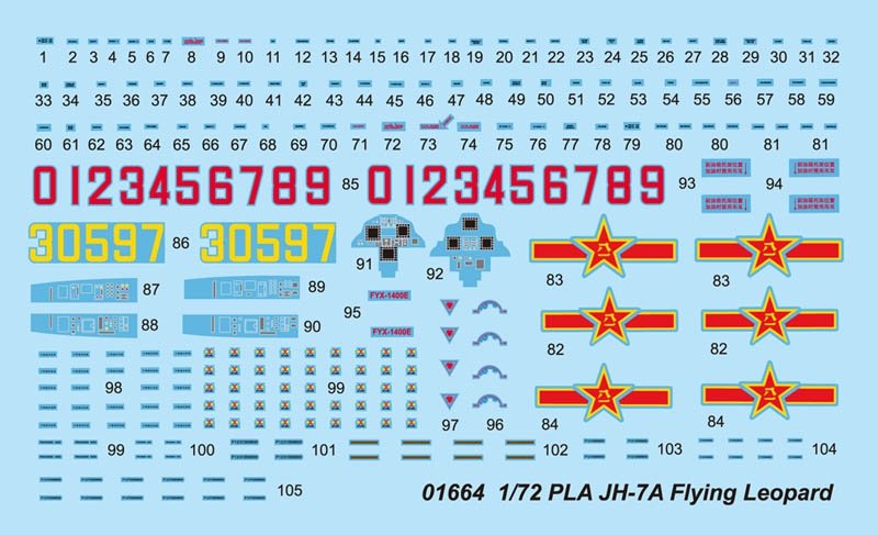 Trumpeter 01664 PLA JH-7A Flying Leopard 1/72 – zdjęcie 4