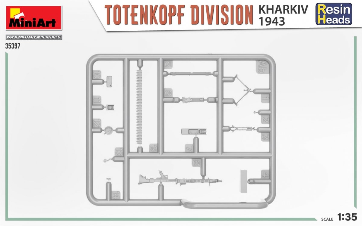 MiniArt 35397 TOTENKOPF DIVISION. KHARKOV 1943. RESIN HEADS 1/35 – zdjęcie 6