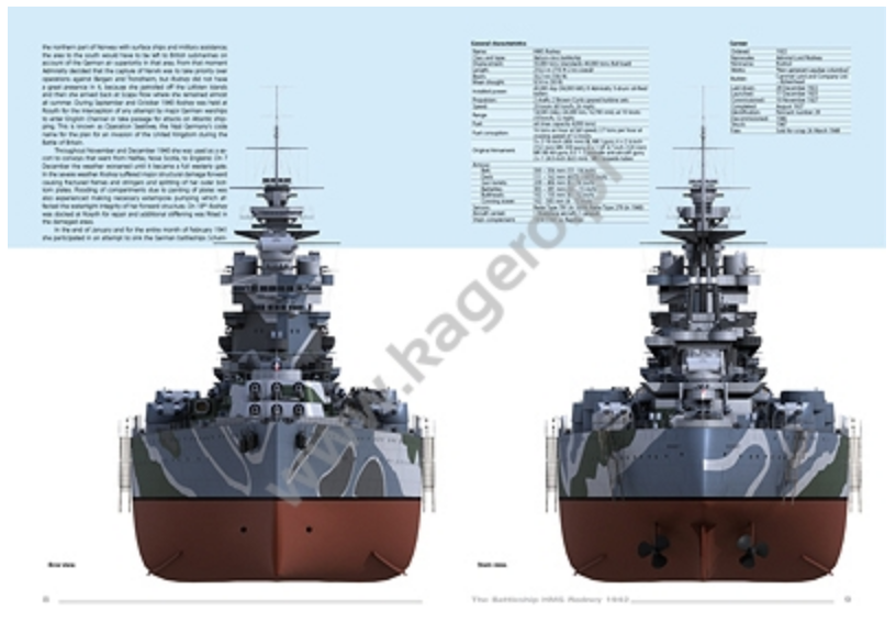 Kagero 16070 The Battleship HMS Rodney 1942 EN – zdjęcie 2
