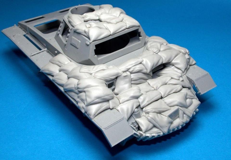 Panzer Art RE35-284 Blindage sable « lourd » pour PzIII (Afrique du Nord) 1/35