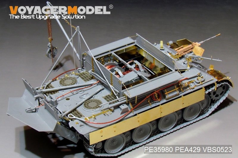 Voyager Model PE35980 WWII German Bergepanther Ausf.A (Late type,Panther G tool holders) Basic For TAKOM 2101 1/35 – imagen 10