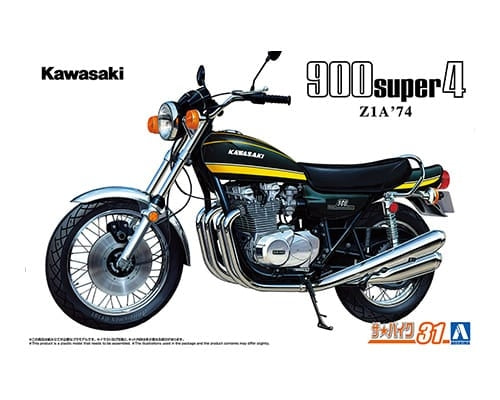 Aoshima 06341 KAWASAKI Z1A 900 SUPER4 &amp;#39;74 1/12